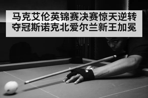 马克艾伦英锦赛决赛惊天逆转夺冠斯诺克北爱尔兰新王加冕