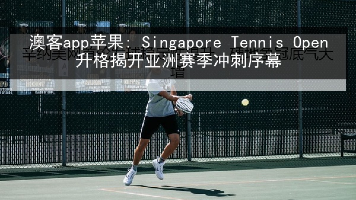 澳客app苹果: Singapore Tennis Open升格揭开亚洲赛季冲刺序幕